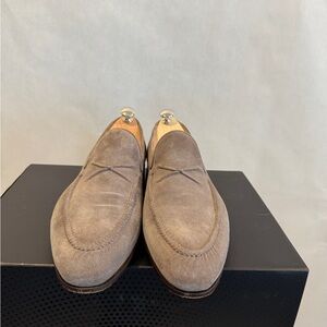 Bontoni Men's Suede Loafers - Beige/Brown